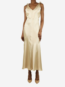 Gabriela Hearst Champagne silk evening gown - size UK 6