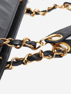 Black vintage 1996 Coco Mark caviar chain tote bag Tote Bags Chanel 