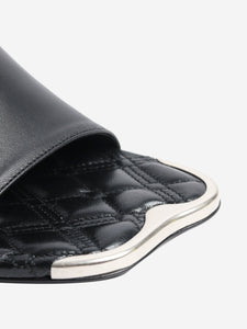 Burberry Black Duck leather mules - size EU 38.5