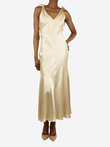 Gabriela Hearst Champagne silk evening gown - size UK 6