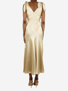 Gabriela Hearst Champagne silk evening gown - size UK 6