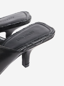Burberry Black Duck leather mules - size EU 38.5