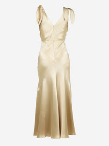 Gabriela Hearst Champagne silk evening gown - size UK 6