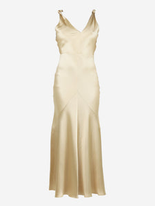 Gabriela Hearst Champagne silk evening gown - size UK 6