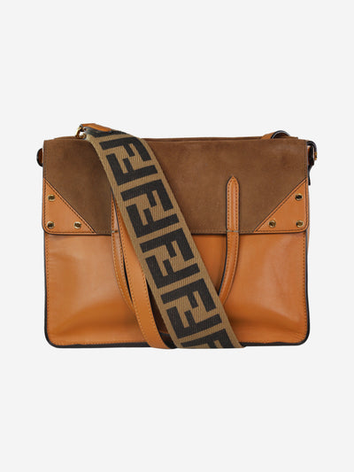 Brown square leather shoulder bag Shoulder bags Fendi 
