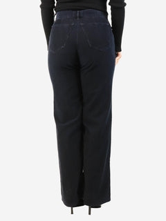 Navy straight-leg corduroy trousers - size UK 10 Trousers The Row 