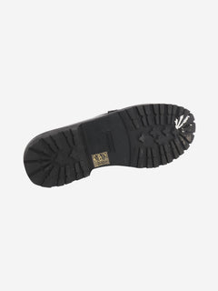 Black glazed leather penny loafers - size EU 40 Shoes Saint Laurent 