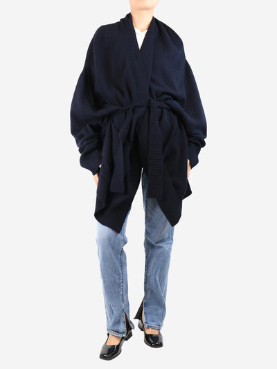 Navy blue oversize knit cardigan - size XS/S Knitwear Raey 