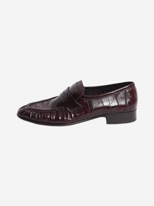 Burgundy eel soft loafers - size EU 40 Shoes The Row 