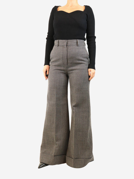 Multicolour Dogtooth trousers - size UK 10 alternate image