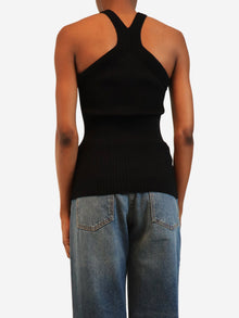 Black knit halterneck top - size XS Tops Dion Lee 