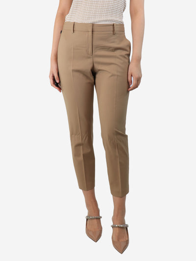 Beige tapered trousers - size UK 10 Trousers Theory 