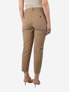 Theory Beige tapered trousers - size UK 10