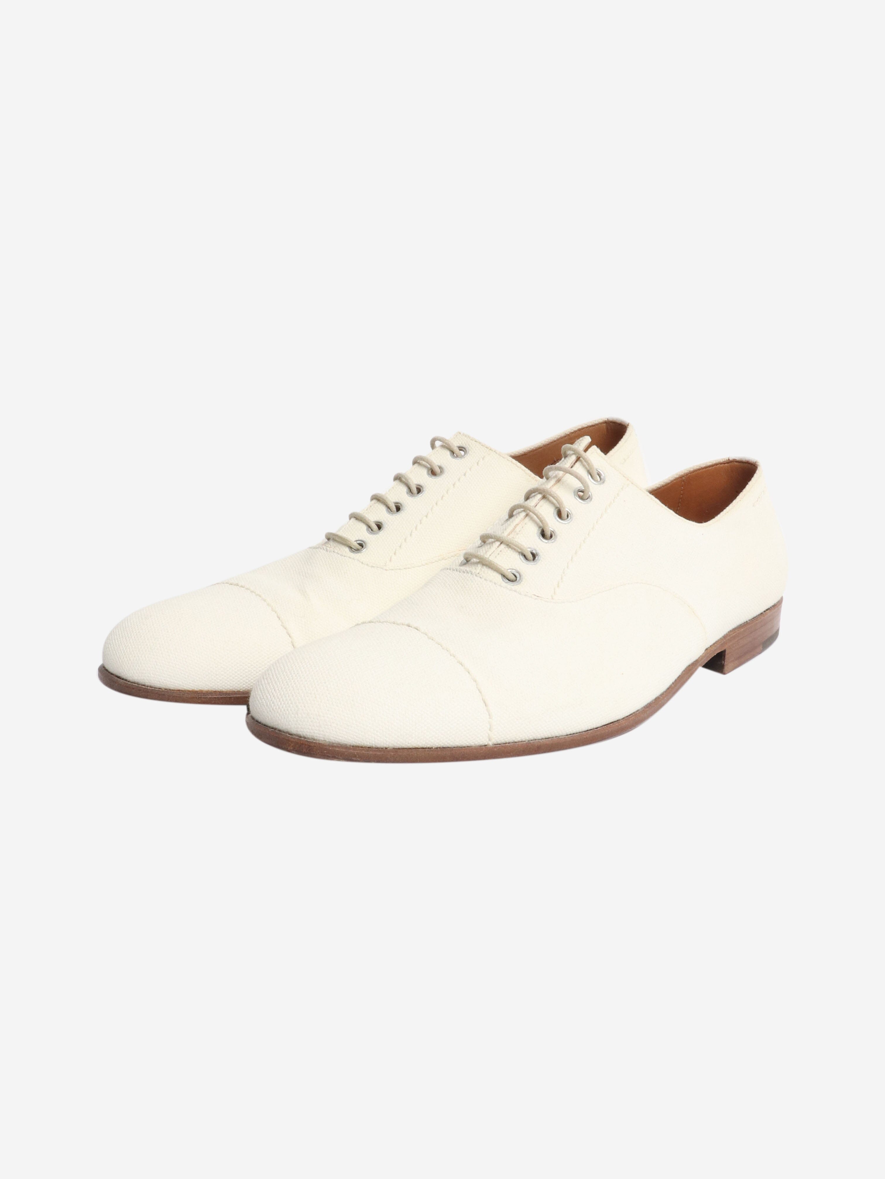 White canvas shoes - size EU 38 Flat Shoes Margaret Howell 
