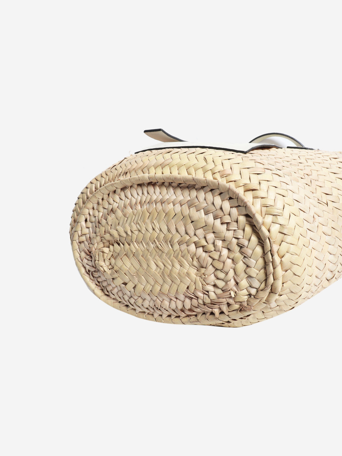 Natural palm leaf medium Basket bag Tote Bags Loewe 