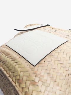 Natural palm leaf medium Basket bag Tote Bags Loewe 