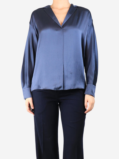 Navy silk blouse - size S Tops Vince 