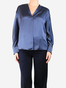 Vince Navy silk blouse - size S