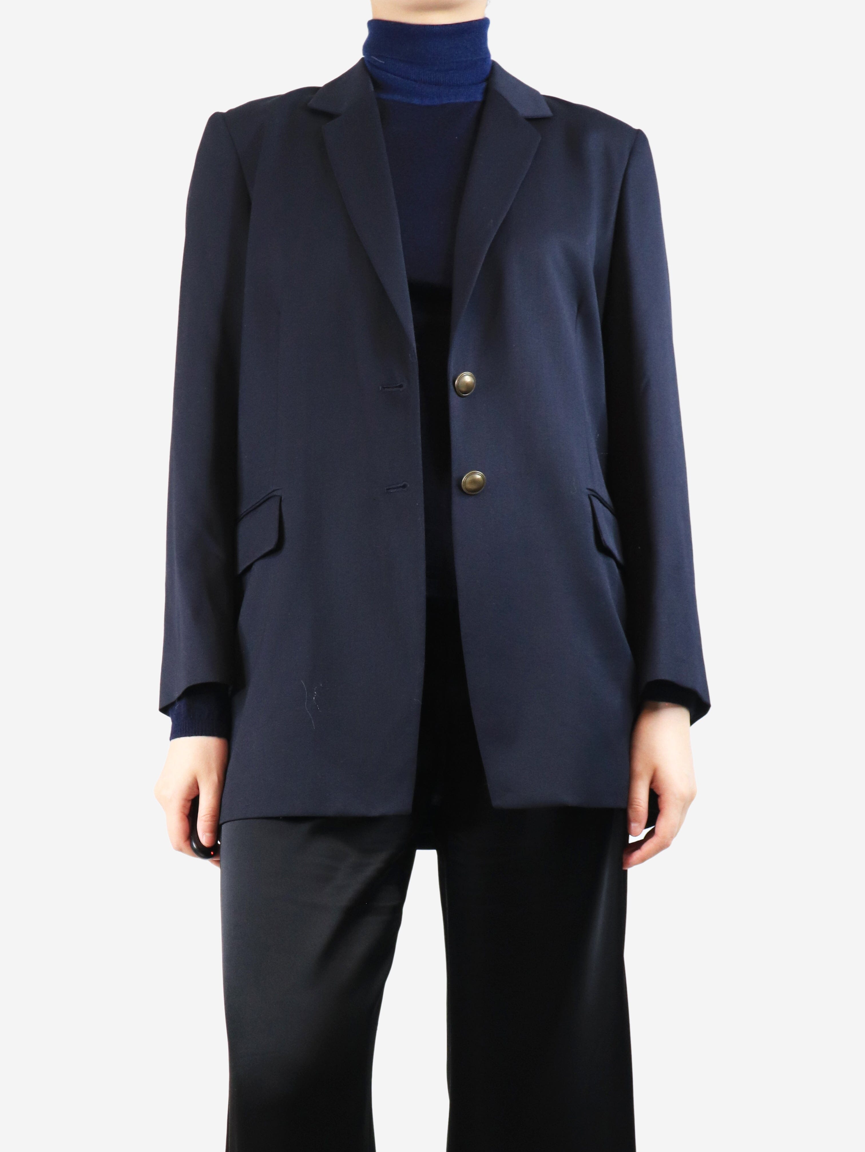 Navy wool-blend blazer - size S Coats & Jackets Frame 