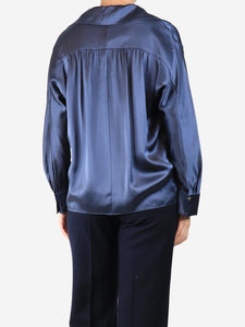Vince Navy silk blouse - size S
