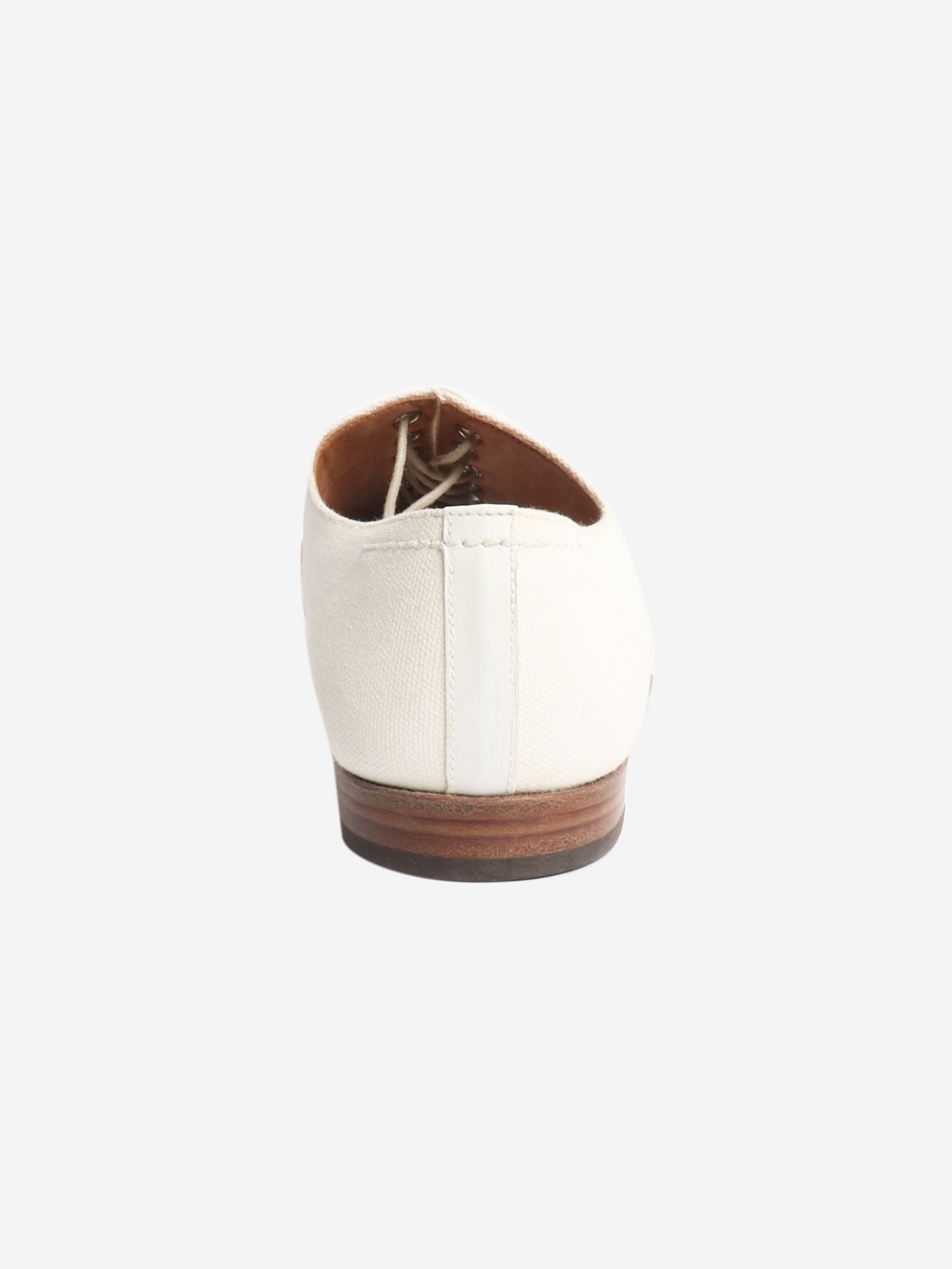 White canvas shoes - size EU 38 Flat Shoes Margaret Howell 