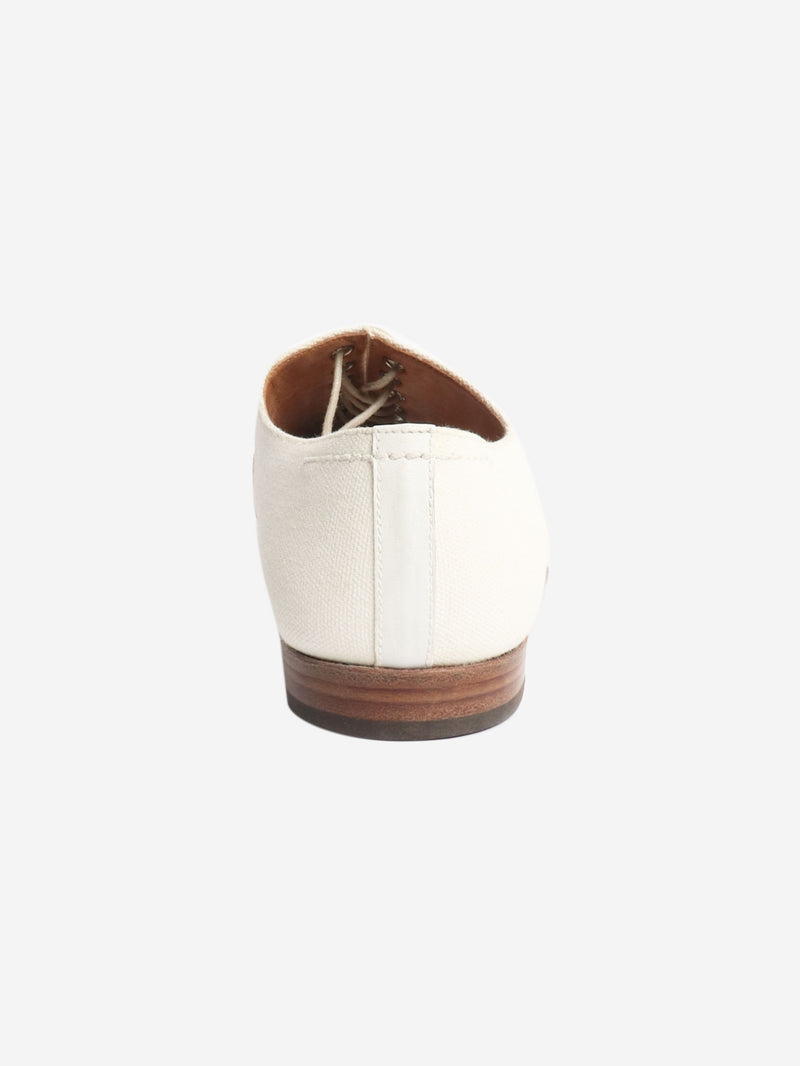 White canvas shoes - size EU 38 Flat Shoes Margaret Howell 