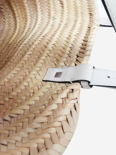 Natural palm leaf medium Basket bag Tote Bags Loewe 