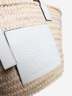 Natural palm leaf medium Basket bag Tote Bags Loewe 