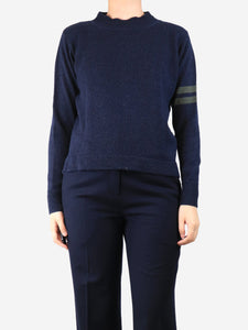 Margaret Howell MHL Navy blue mock-neck jumper - size S