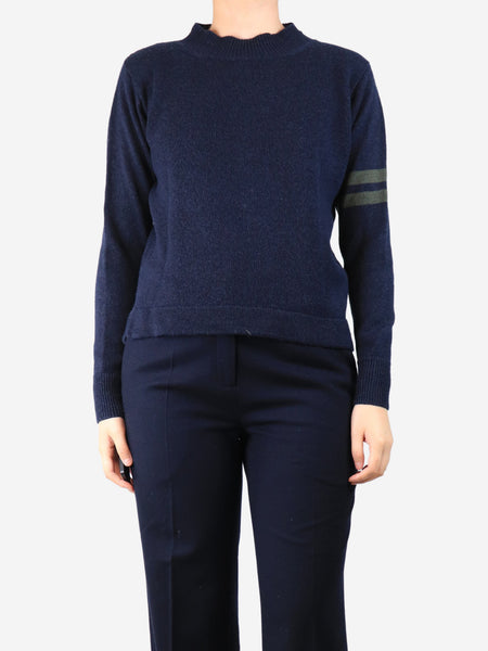 Navy blue mock-neck jumper - size S product image