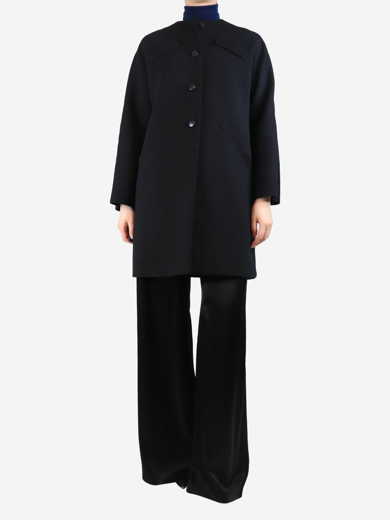 Black wool coat - size UK 8 Coats & Jackets Balenciaga 