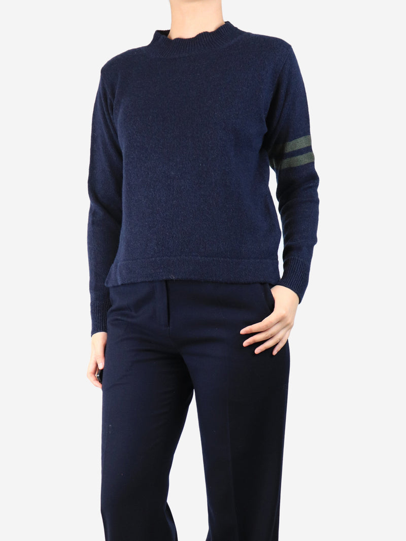 Navy blue mock-neck jumper - size S Knitwear Margaret Howell MHL 