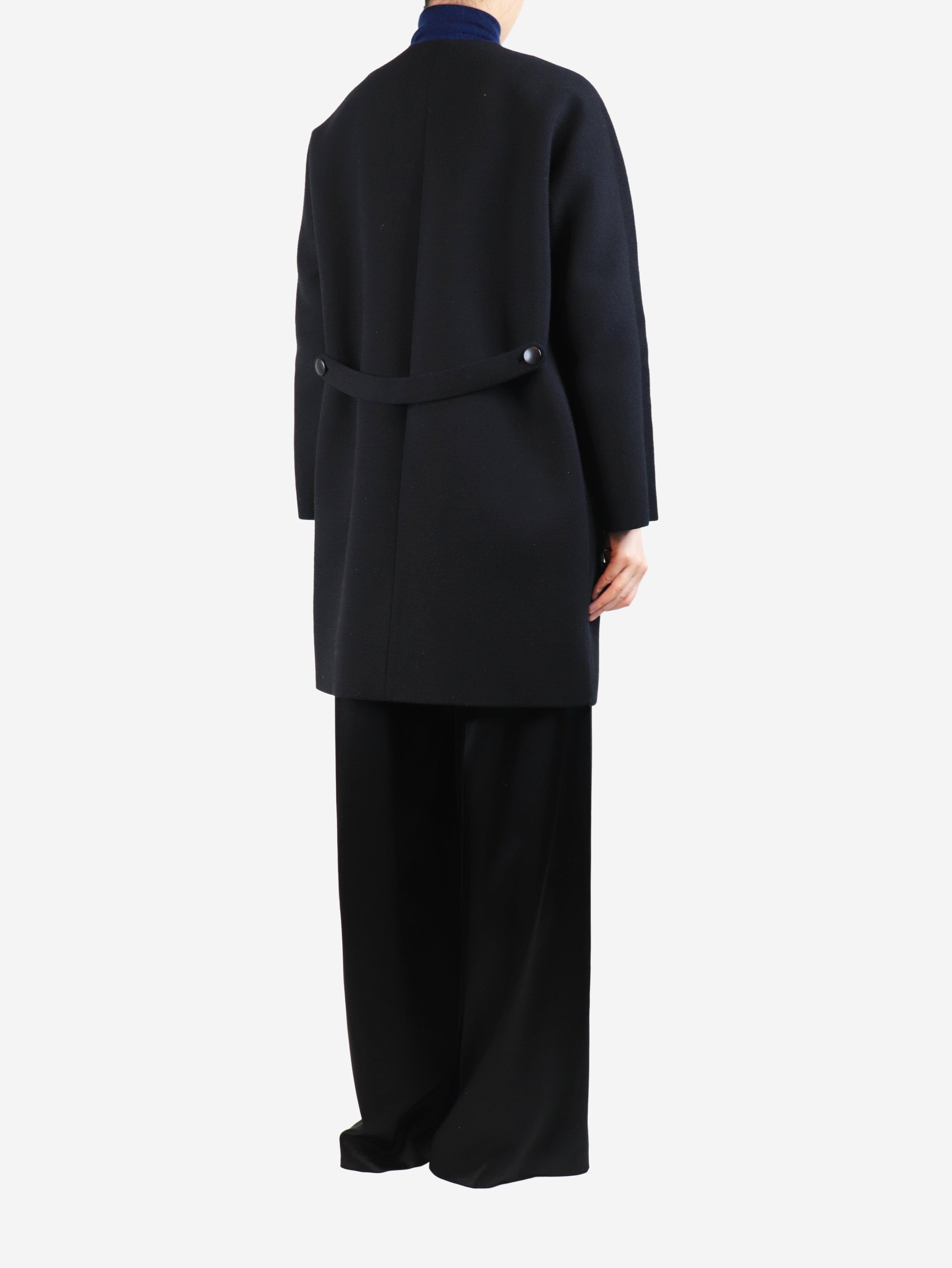 Black wool coat - size UK 8 Coats & Jackets Balenciaga 