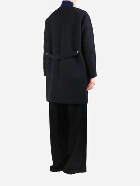 Black wool coat - size UK 8 alternate image