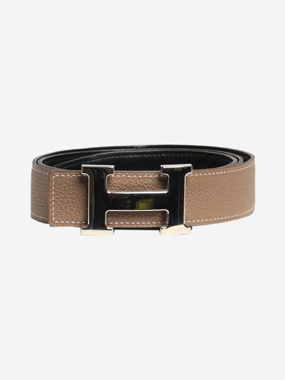 Etoupe H reversible leather belt Belts Hermes 