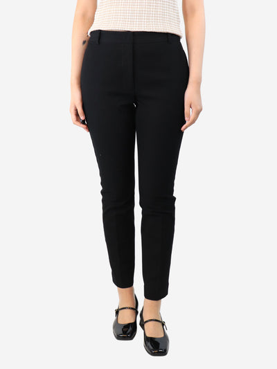Black gabardine stretch trousers - size UK 10 Trousers Joseph 