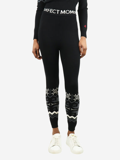 Black Nordic wool leggings - size XS Trousers Perfect Moment 