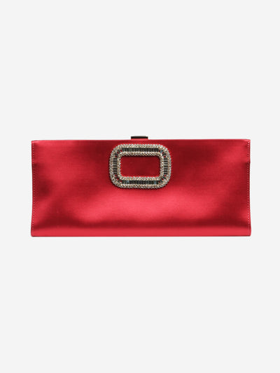Pink satin elongated clutch Clutch bags Roger Vivier 