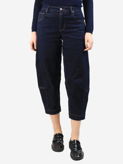 Indigo barrel-leg jeans - size UK 8 Denim Ruti 