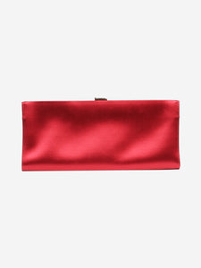 Roger Vivier Pink satin elongated clutch
