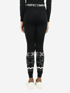 Perfect Moment Black Nordic wool leggings - size XS