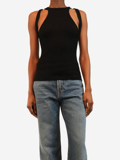 Black shift loop tank top - size S Tops Dion Lee 