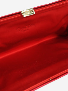 Roger Vivier Pink satin elongated clutch
