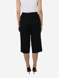 Comme Des Garçons Black wide-leg shorts - size XS