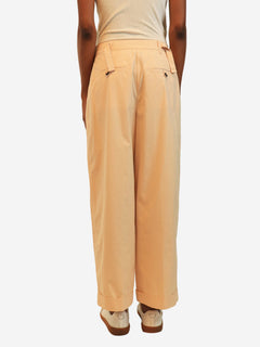Peach Kyle cropped pleated pants - size UK 8 Trousers Proenza Schouler 