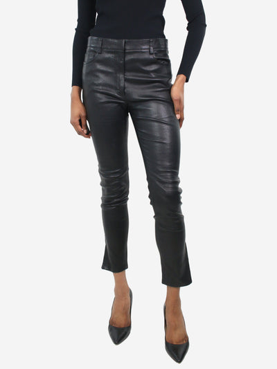 Black leather trousers - size IT 40 Trousers Prada 