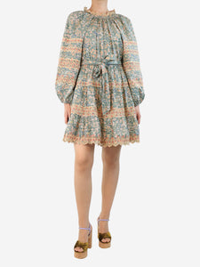 Ulla Johnson Floral belted midi dress - size UK 8