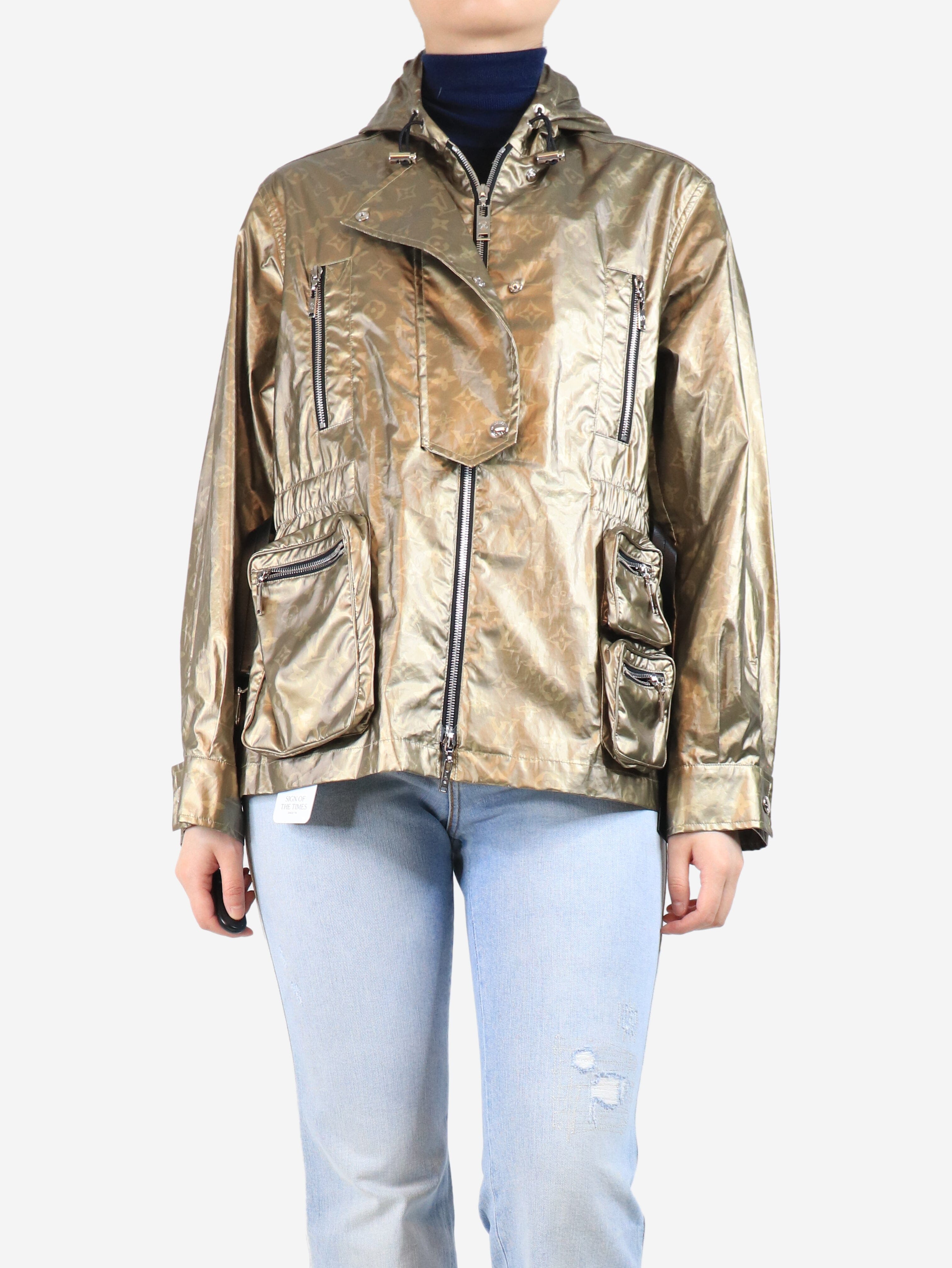 Gold Monogram shell jacket - size UK 12 Coats & Jackets Louis Vuitton 