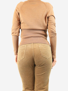 Brown roll-neck merino wool sweater - size M Knitwear Simone Rocha 