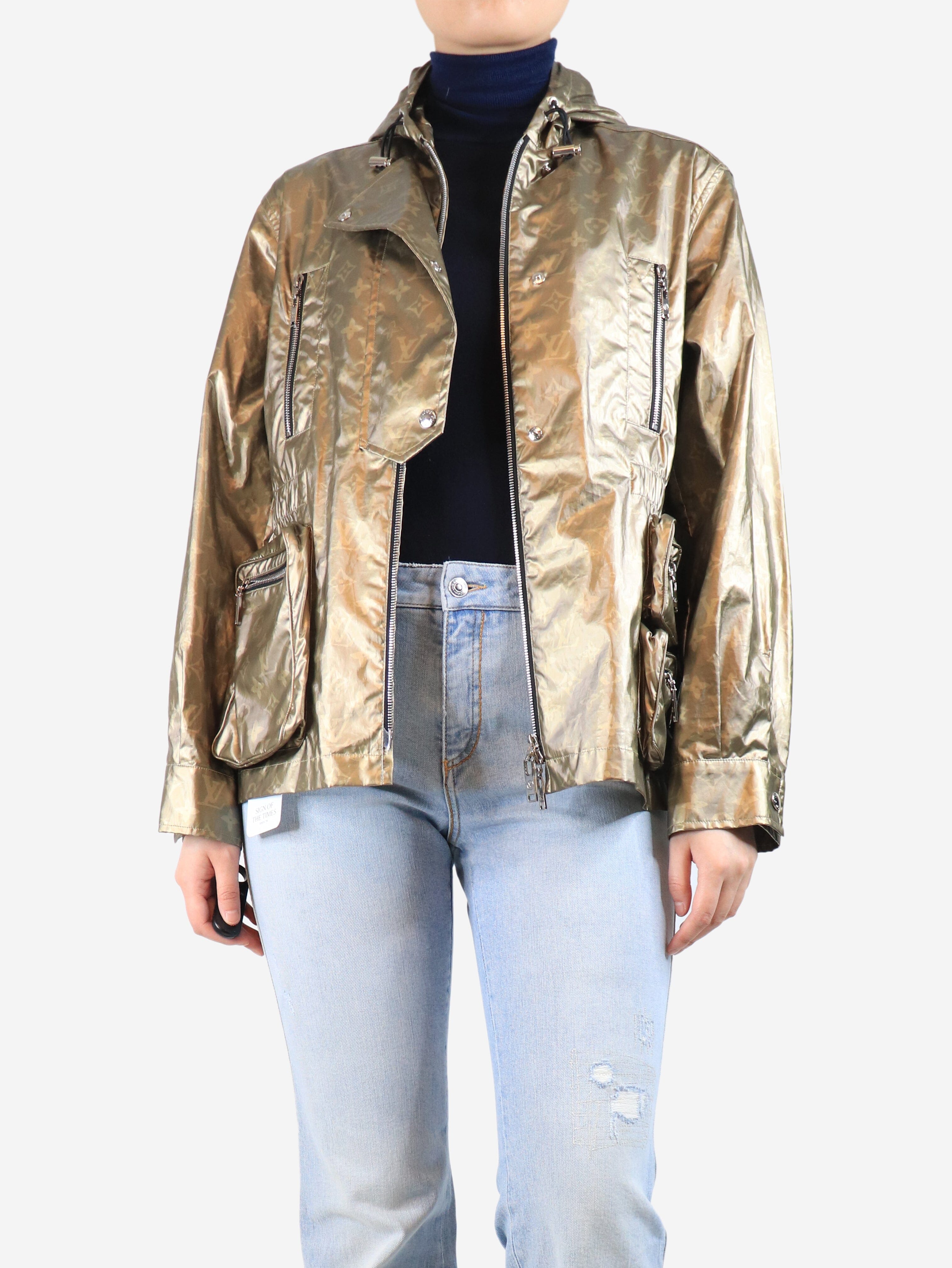 Gold Monogram shell jacket - size UK 12 Coats & Jackets Louis Vuitton 